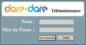 Ecran de connexion